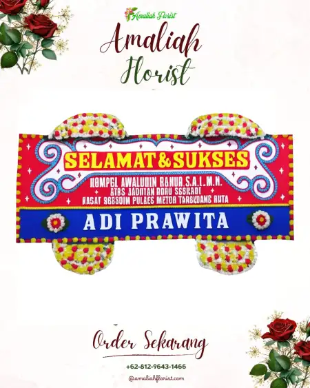 Papan Bunga Ucapan Selamat Ganjaresik